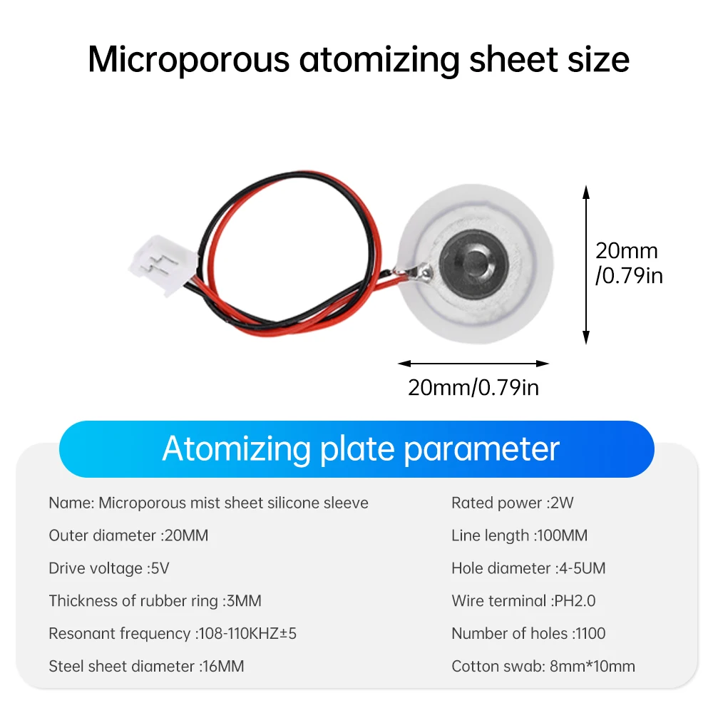 DC5V Intelligent Humidifier Module Type-C Interface Human Body Induction Ultrasonic Atomization Module Diy Kit