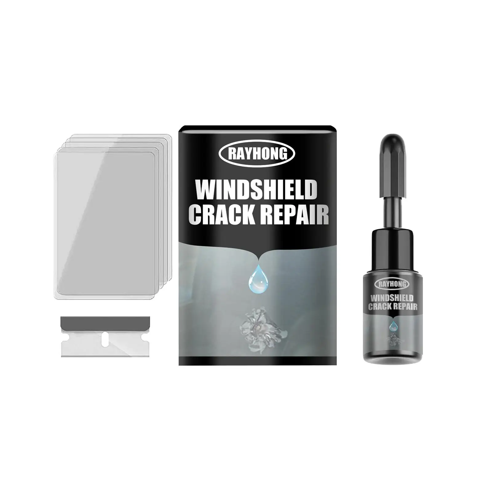

Car Window Glass Liquid Repair Set DIY Windscreen Tool Fluid Filler Kit
