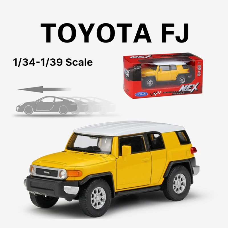 1/36 TOYOTA FJ Crusier Toy Car Model For Children Welly Diecast