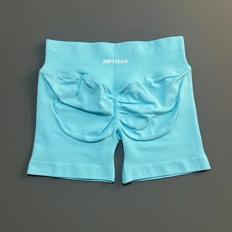 HISTELLO Impact Shorts Df Substitute High Waist Damen Yoga Workout Shorts Nahtlose Leggings Stretch Fitness Gym Laufshorts – Detail 30