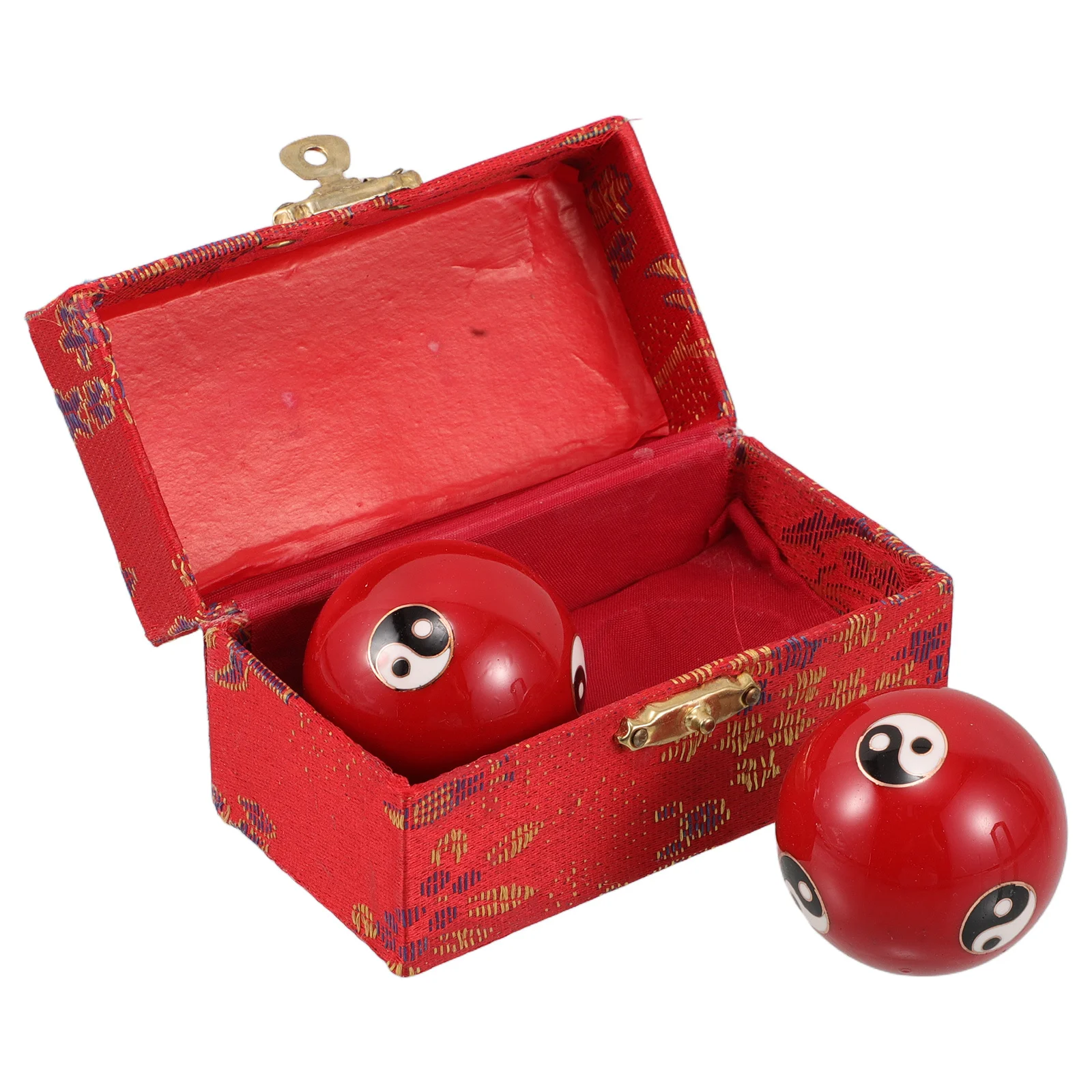 

2Pcs Chinese Fitness Hand Exercise Balls Smooth Metal Massage Hand Strengthening Tools Relax Therapy Stress Relief