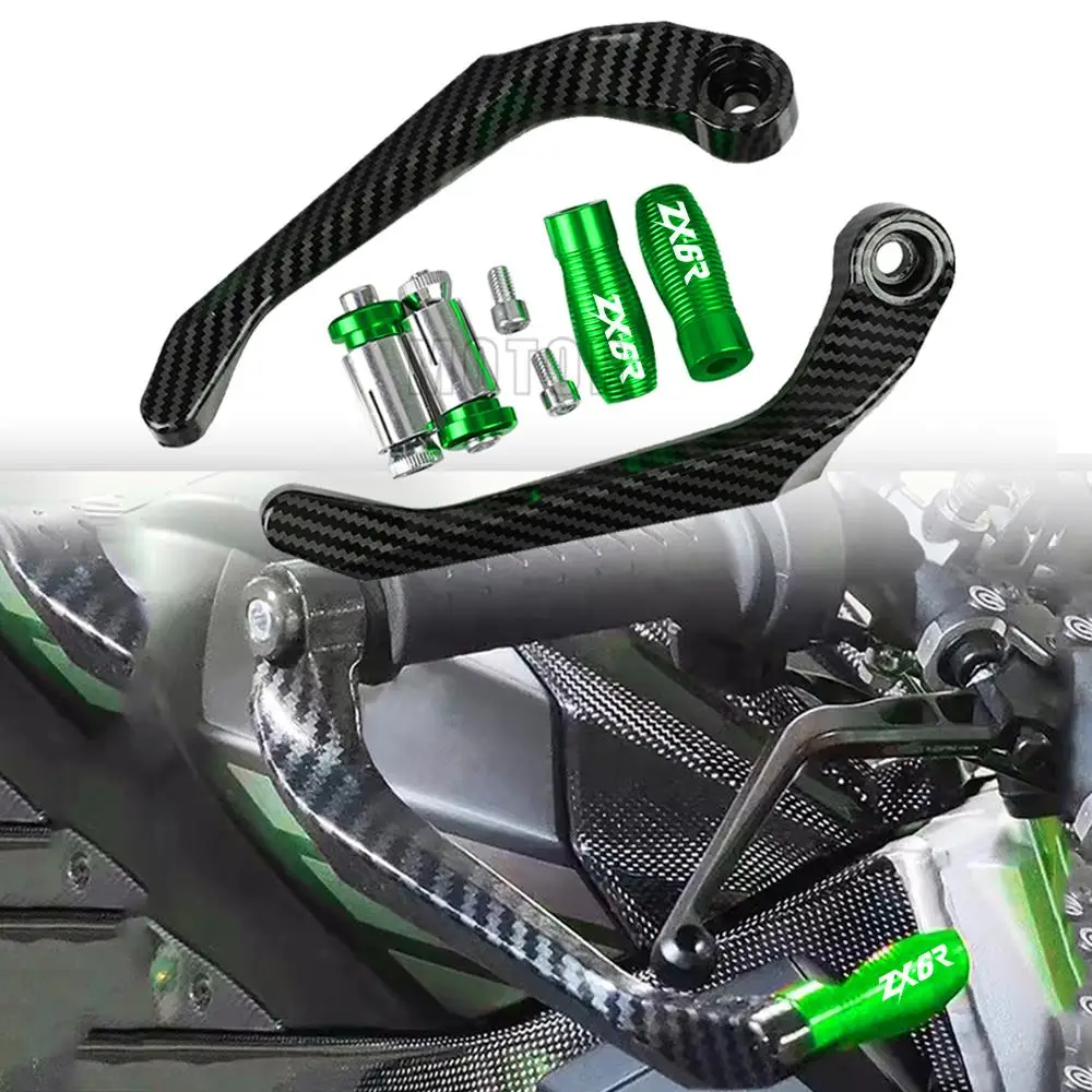 

ZX-6R CNC Brake Clutch Levers Handlebar gripsGuard Protector For KAWASAKI ZX6 ZX6R ZX6RR ZX-6R ZX-6RR 2000-2020 2021 2022