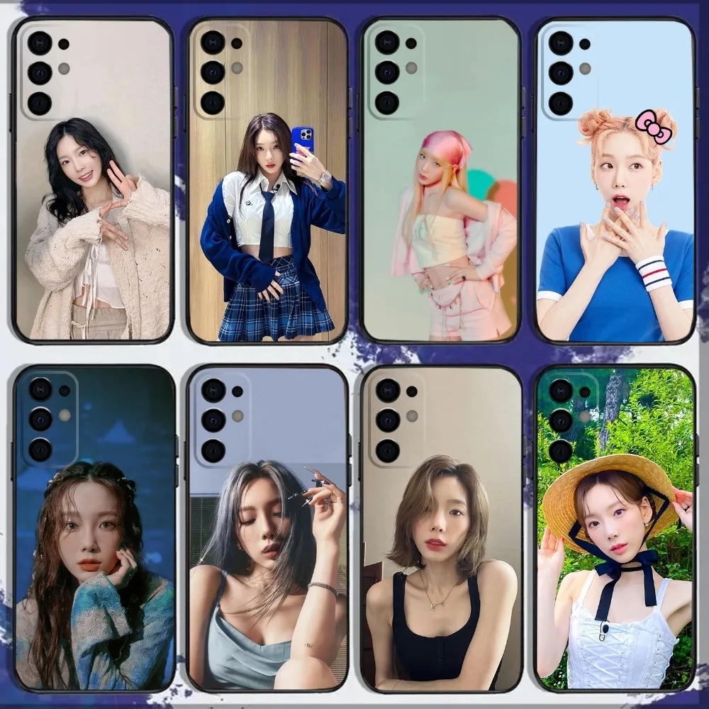 Singer K-Kim T-Taeyeon Phone Case For Samsung S24,S21,S22,S23,S30,Ultra,S20,Plus,Fe,Lite,Note,10,9,5G Black Soft Cover