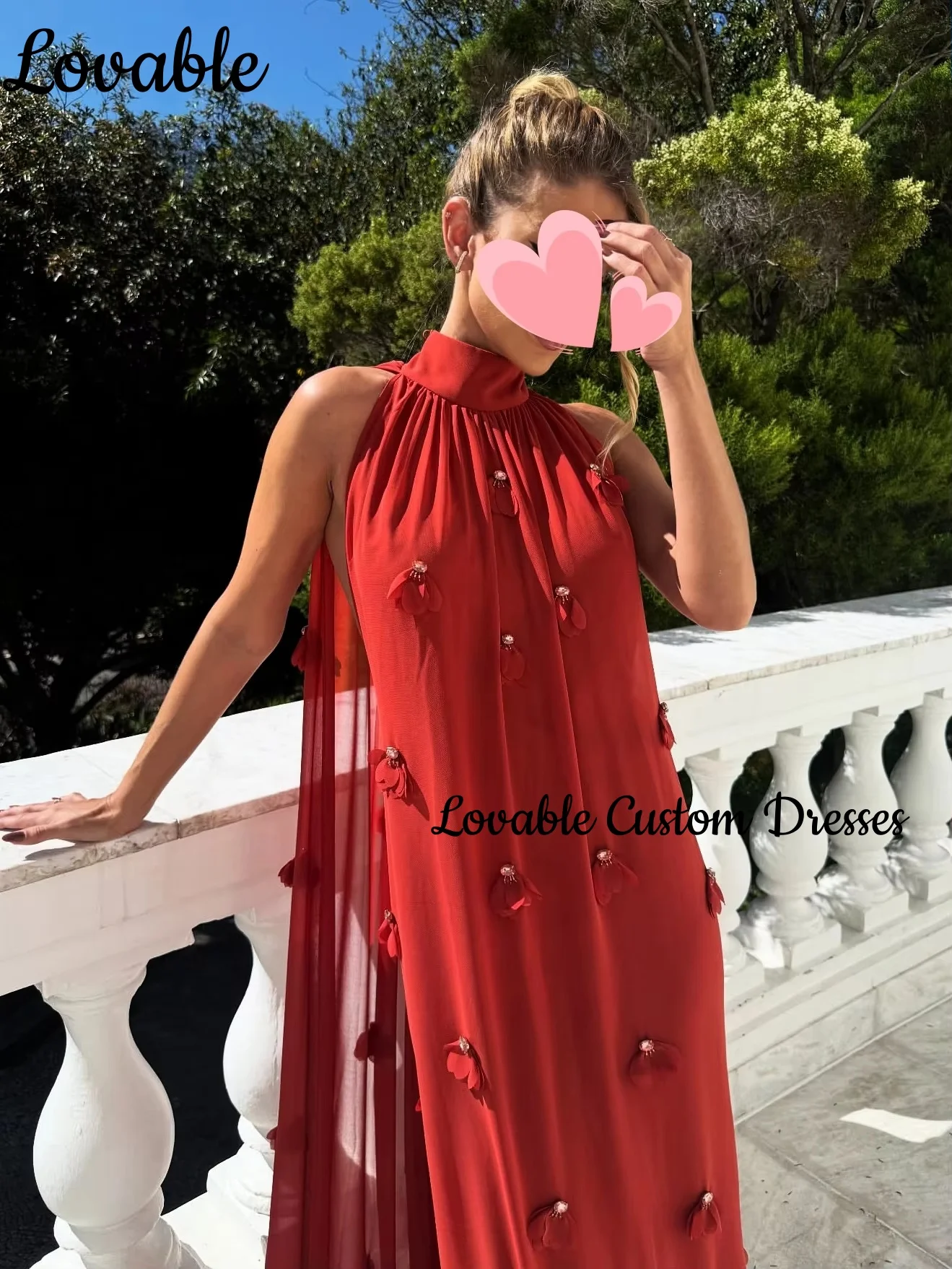 

Wedding Party Dress Customize Red Column Scoop Neckline Floor-Length Beadings Luxury Evening Dresses Zipper Up Dresses For Prom