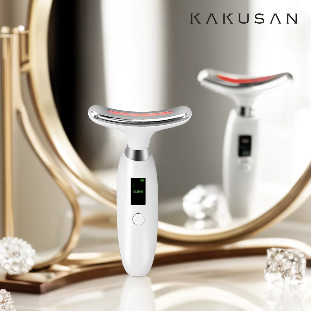 Ręczne urządzenie kosmetyczne do liftingu twarzy i szyi, siedmiokolorowa terapia światłem, ujędrnianie skóry