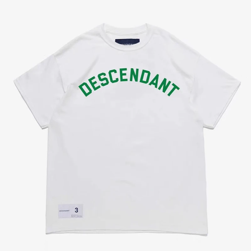 DESCENDANT DCDT Letter Printed Loose Short Sleeved T-shirt for Men Summer Tees 25SS