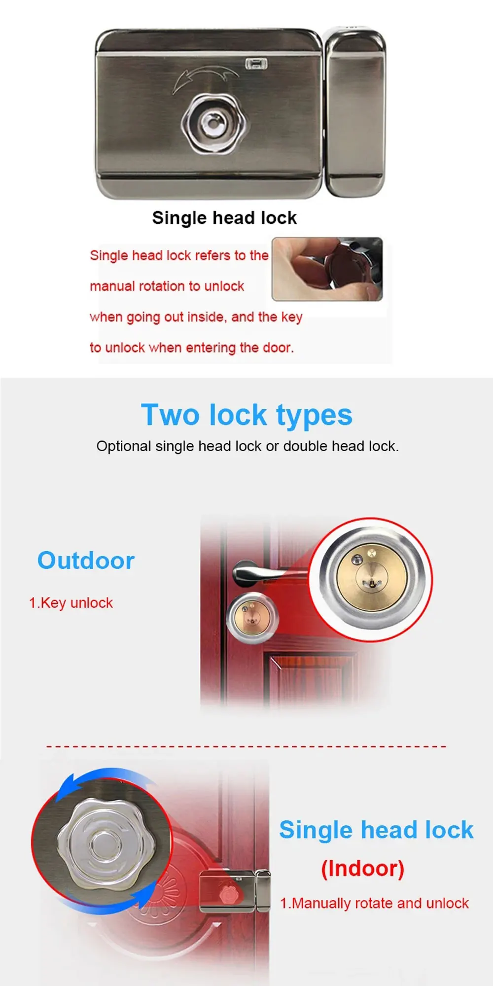 Electric Lock Electronic Door Lock for Video Intercom Doorbell Door Access Control System Best Door Lock Remote Doorbell Access