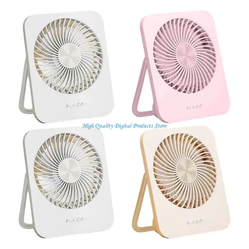 U2JE USB Desk Fan, 3 Speed Personals Small Desktt Table Quiet USB -fan voor thuis