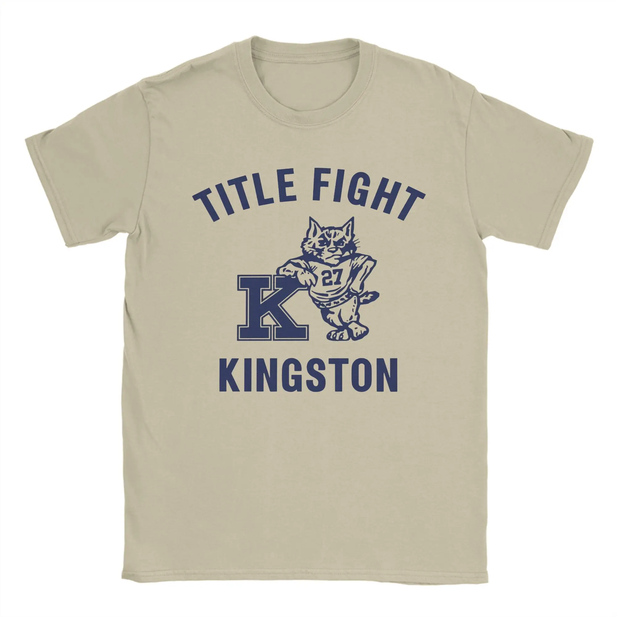 Title Fight Kingston 27 Men T Shirts  Humor Tees Short Sleeve O Neck T-Shirts Pure Cotton Gift Idea Clothing