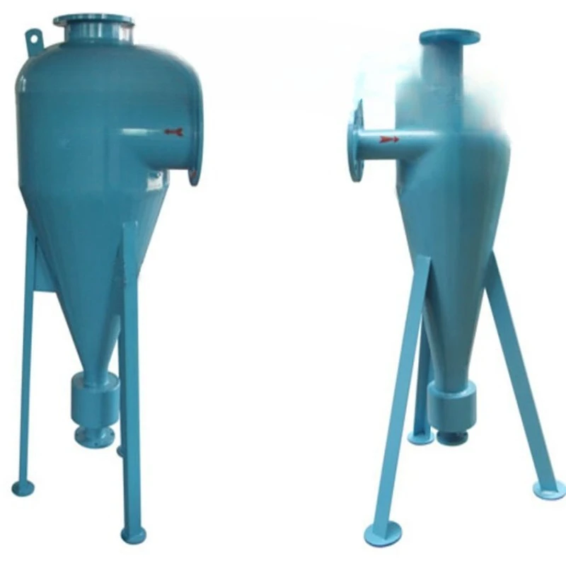 DN80 carbon steel cyclone sand decontaminator, cement sand separation water filter
