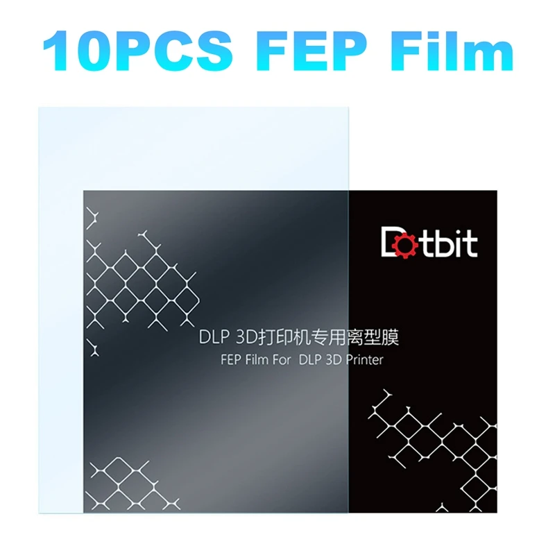 Dotbit 10Pcs 280X200mm Photon Mono X Fep Film Uv Light Fep Film Sheet For Dlp For Anycubic For Wanhao D8 Ld-003 8.9Inch LCD