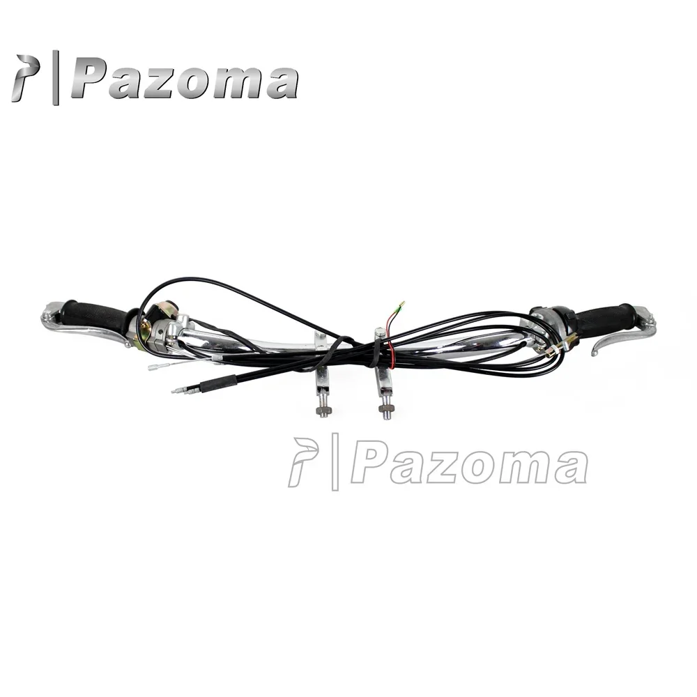 ل DB KS750 K750 R75 BW40 دراجة نارية كلاسيكية كاملة المقود عدة Dnepr الأورال Sidecar دواسة فرامل رافعة خنق قبضة بار