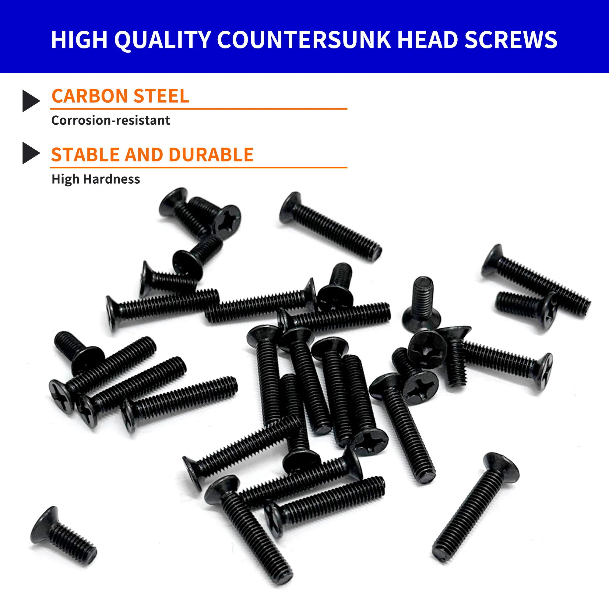 720-teiliges Sortiment an kleinen Computerschrauben, schwarze winzige Brillenschrauben, PC- und Laptop-SSD-Festplatte, CPU-Kühlerschraube