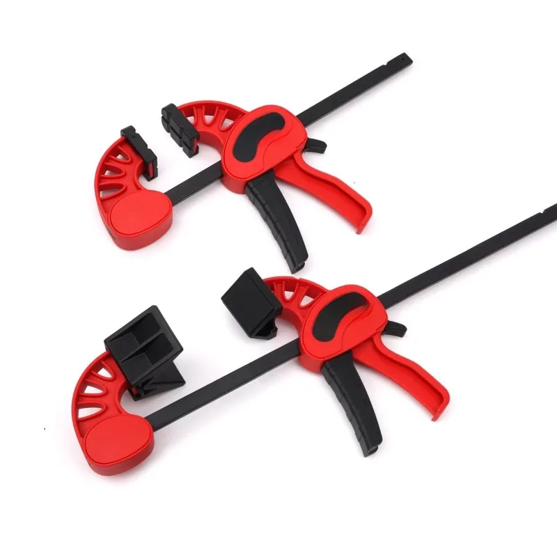 

2-in-1 quick clip with right angle clamp, 6 "/12" heavy-duty F-clip adjustable 90 ° angle clamp, single handed bar clamp