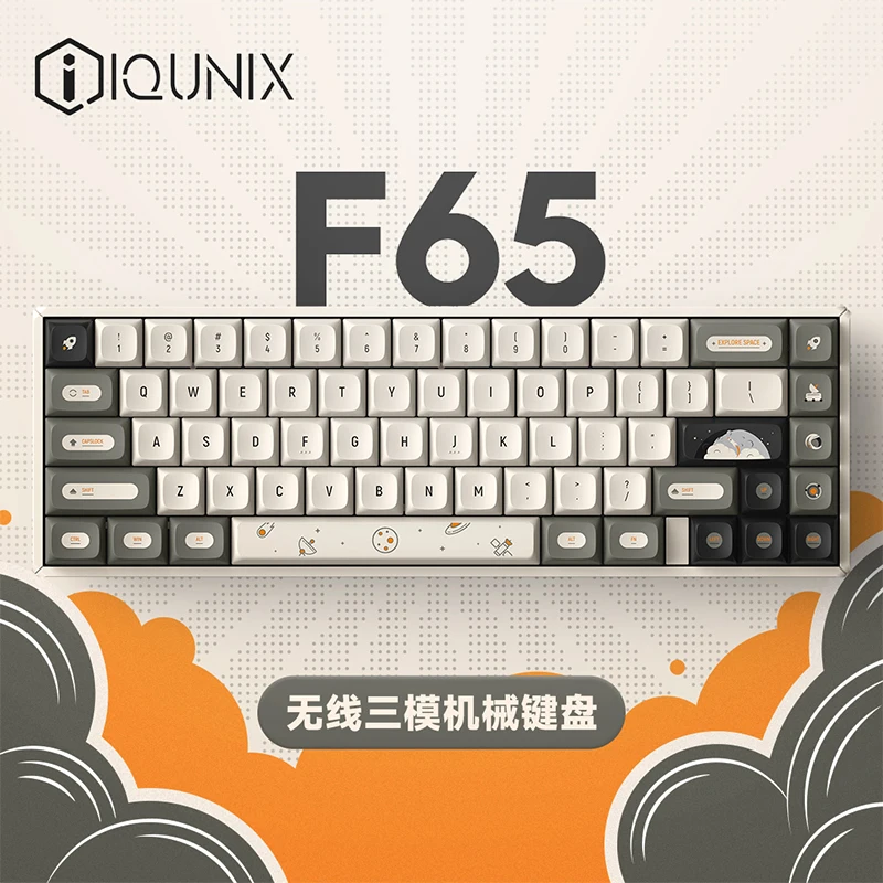 IQUNIX F65 hitchhiker Wireless Mechanical Keyboard Hot Swap RGB Backlight TTC V2switch 260days Long endurance