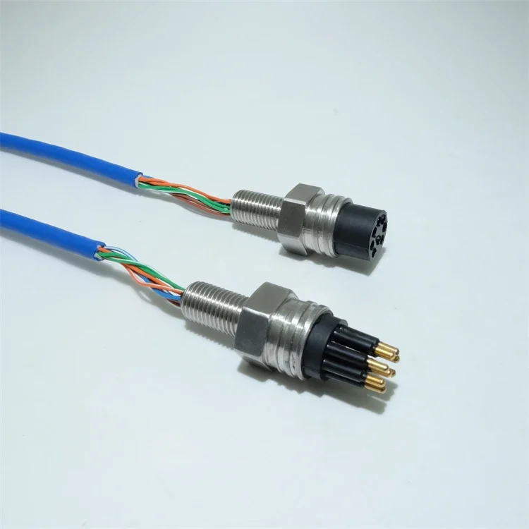 Rov Tether Cable Subconn Subaquático Rov Tether Cable Deap 8 Pinos DBH8F DBH8MSea Seacon Conectores Plugáveis Subaquáticos