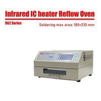 PUHUI T-962 Infrared IC Heater With Smoke Channel Infrared Reflow Soldering Machine BGA SMD Rework Solder Station