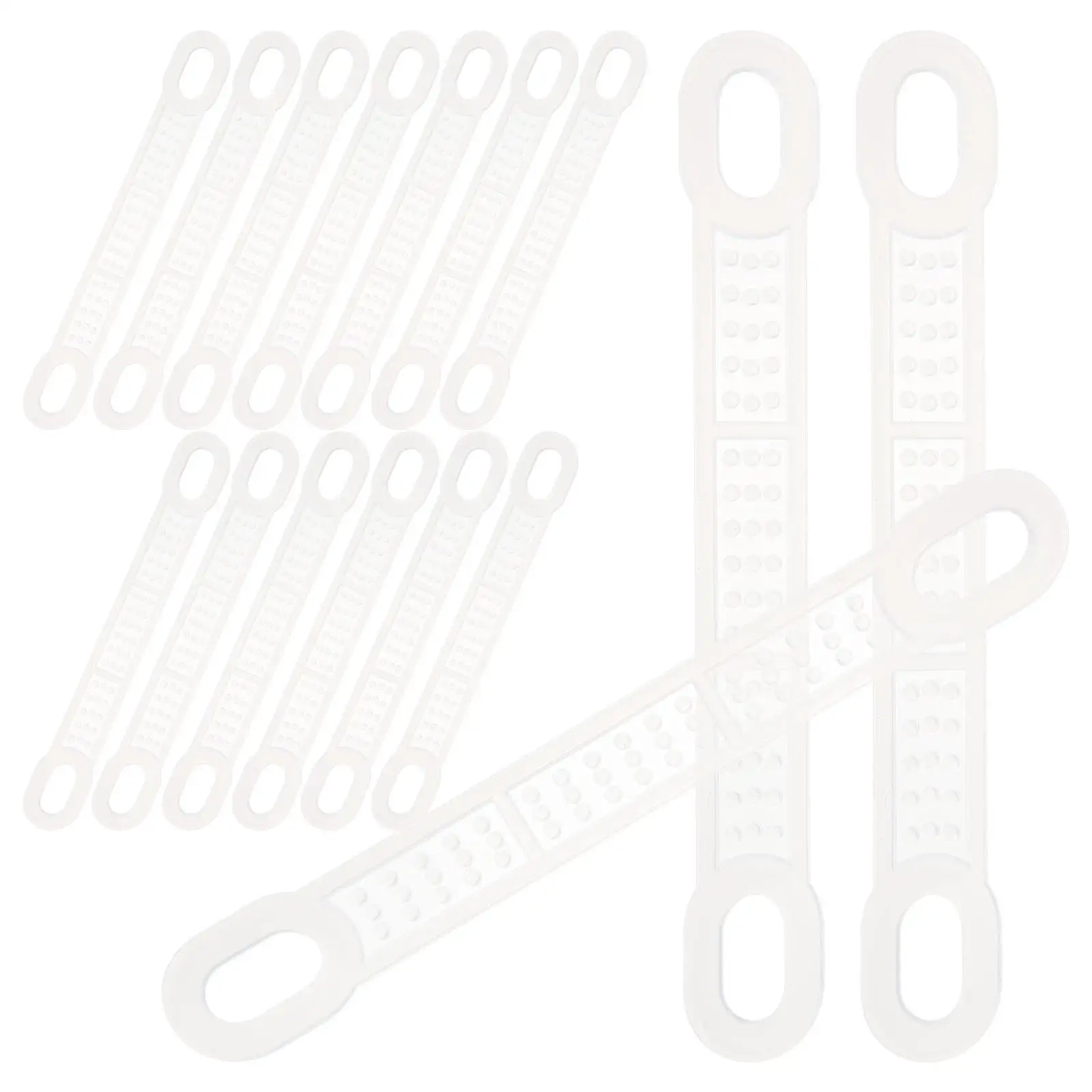 

50 Pcs Anti Slip Hanger Clips Clothes Strips Clear Silicone Grip Coathanger Accessories Reusable Wardrobe Storage Home Hotel