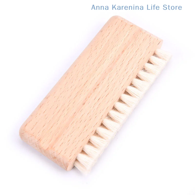 

1pcs LP Vinyl Record Cleaning Brush Anti-static Goat Hair Wood Handle Brush Cleaner For Cd Player Turntable