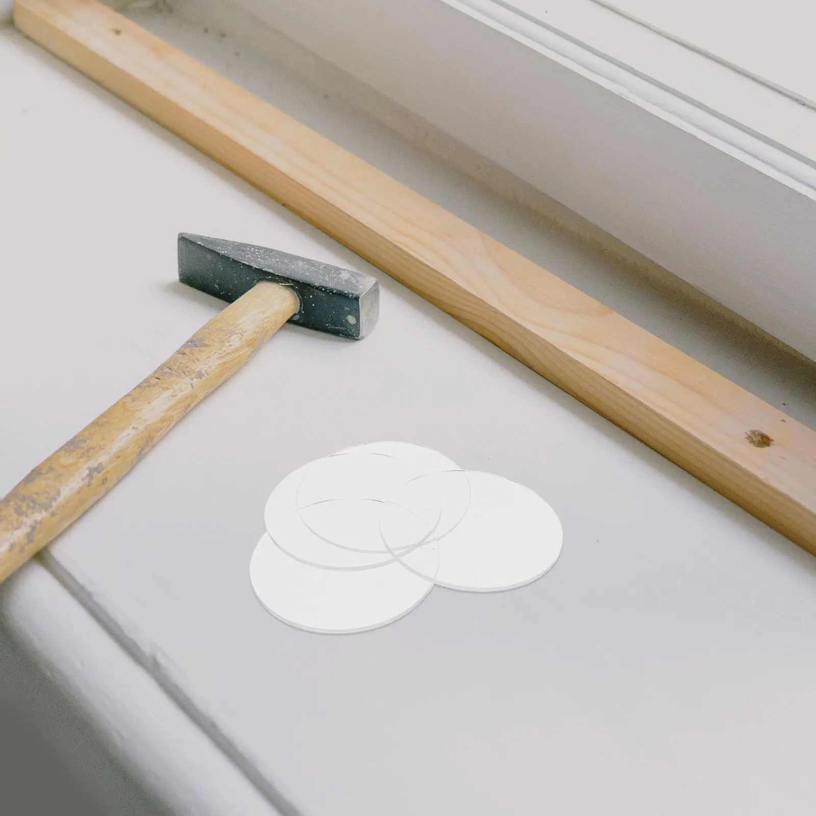 

30 шт. круглых акриловых прозрачных колпаков для точечных светильников, замена линз для встраиваемых потолочных светильников, для офиса и ванной комнаты