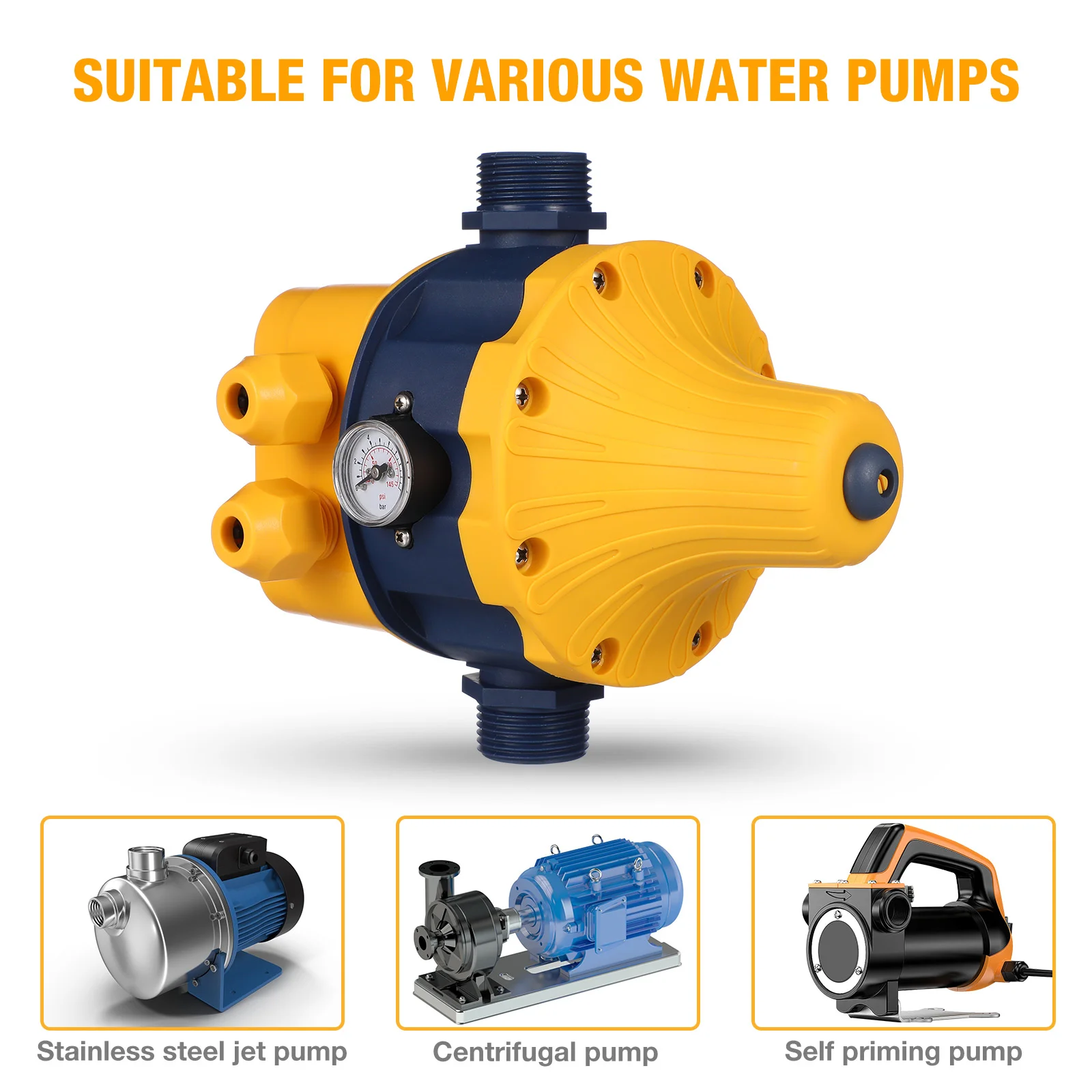 Intelligent Water Pump Automatic Pressure Controller Well Drilling Equipment 110v Aquarium Electronic