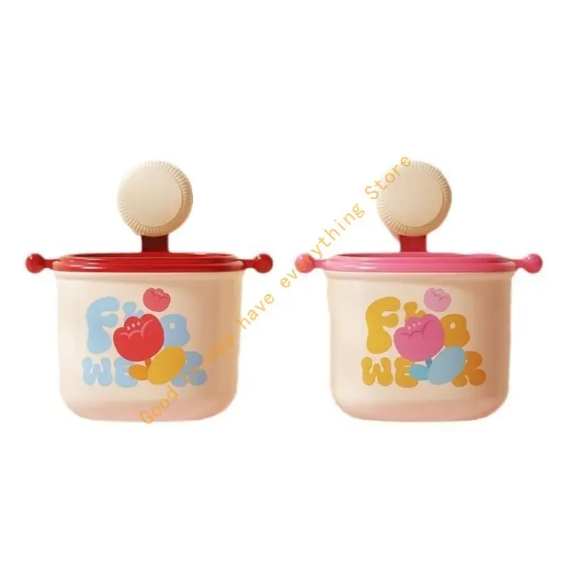 سلة المهملات المحمولة مع كوب الشفط، سلة قمامة معلقة على الحائط، سلة مهملات للمكتب وغرفة المعيشة وغرفة النوم، 55KF