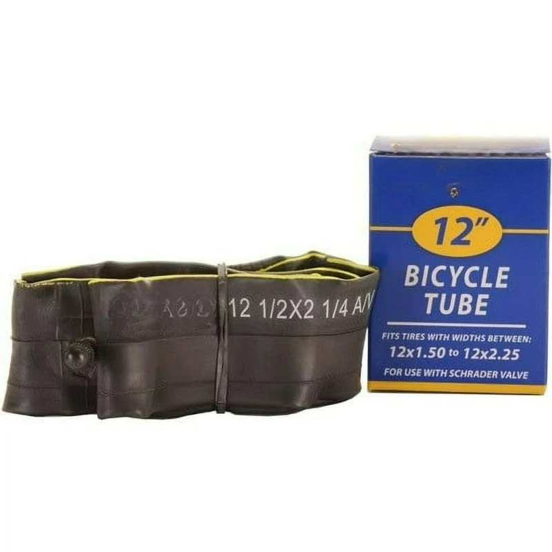 

12" x 1.5"-2.125" Bike Tube, Black