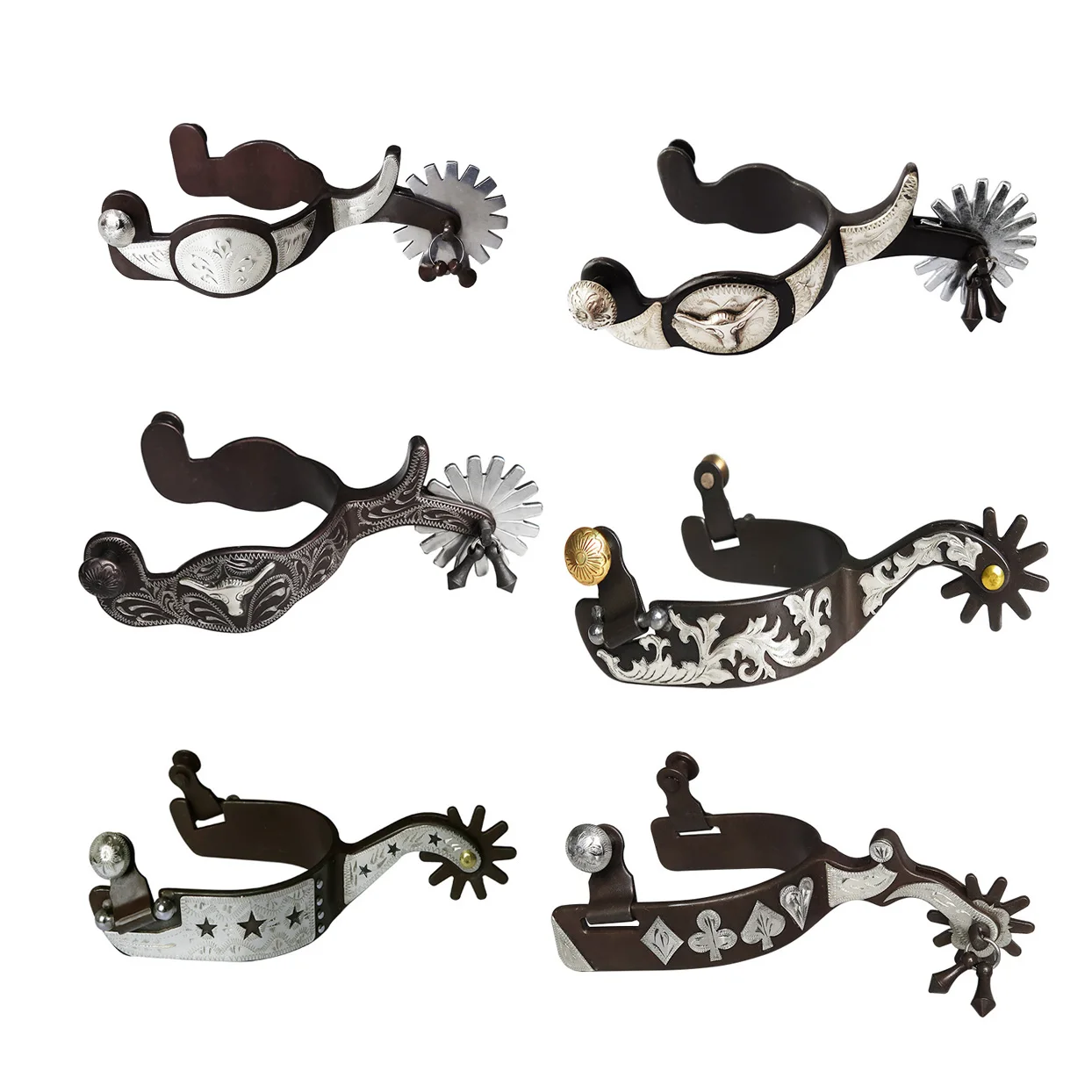 2 قطعة توتنهام الغربية خمر منحوتة توتنهام الرجعية البرونزية منخفضة الكربون الصلب الحصان توتنهام مع تروس قابلة للدوران للفروسية