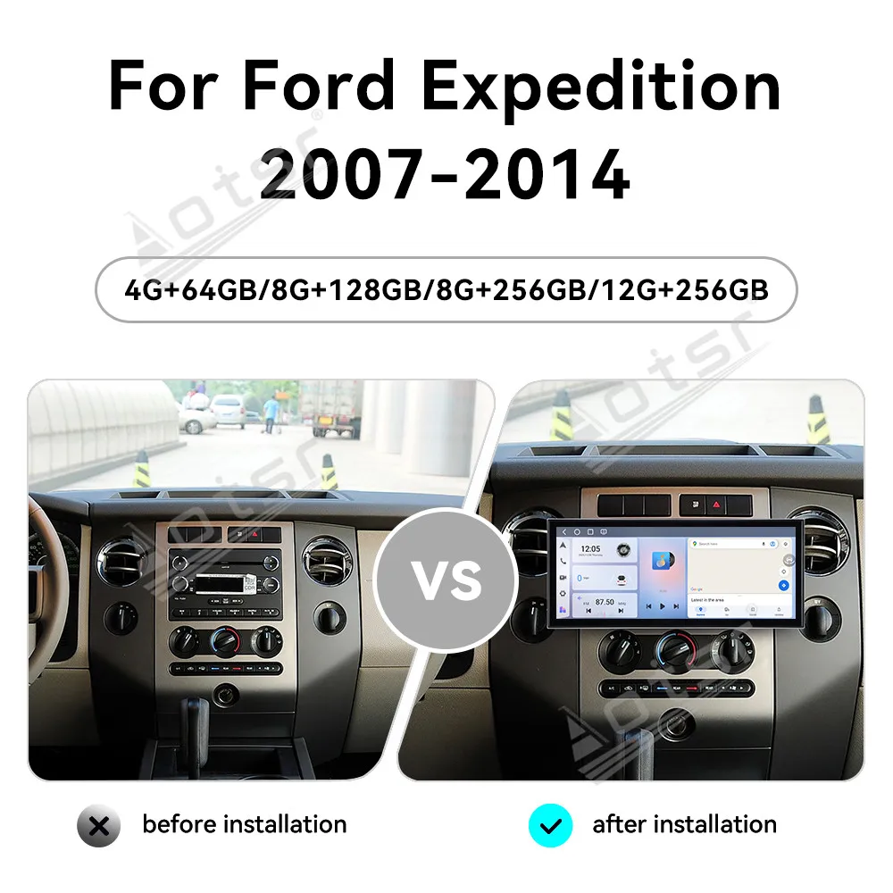 For Ford Expedition 2007-2014 Android 15 15.8'' HD Car Radio Car Multimedia Video Player GPS Navigation Carplay Unit DSP BT WIFI