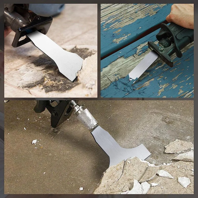 HLZS-Reciprocating Saw Scraper Blade 4PCS, Blades Recipro Tools As Attachment Accessories And Adapter For Reciprocating Saw