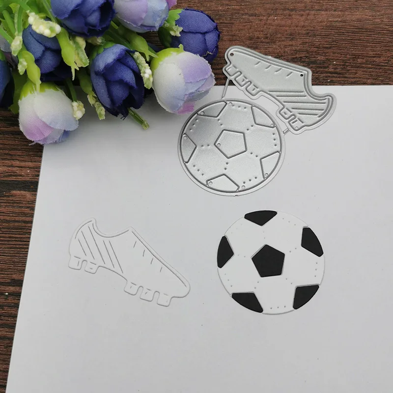 3D Shoes football Metal Cutting Dies Stencils For DIY Scrapbooking Decorative Embossing Handcraft Die Cutting Template