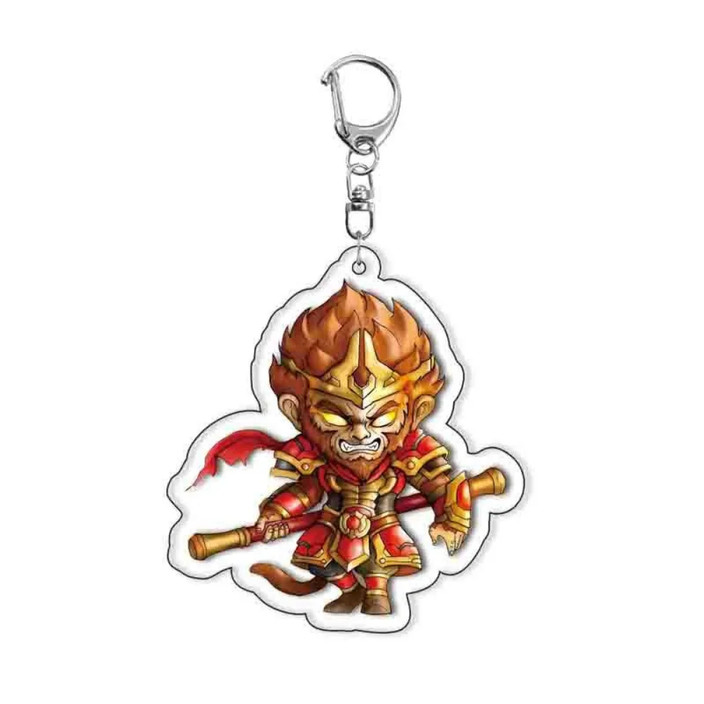 Game Black Myth: Wukong Acrylic Keychain Backpack Hanging Pendant Cartoon Keyring Decorative Accessories Ornament Collection