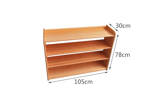 Storage Rack Beechwood Preschool Furniture, Kindergarten, Montessori Classroom, Shelf for Baby