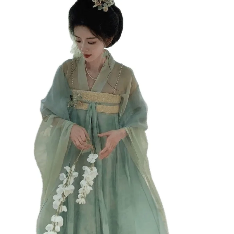 

Han elements Tang made, chest-length skirt, fresh Hanfu, full set of summer elegant