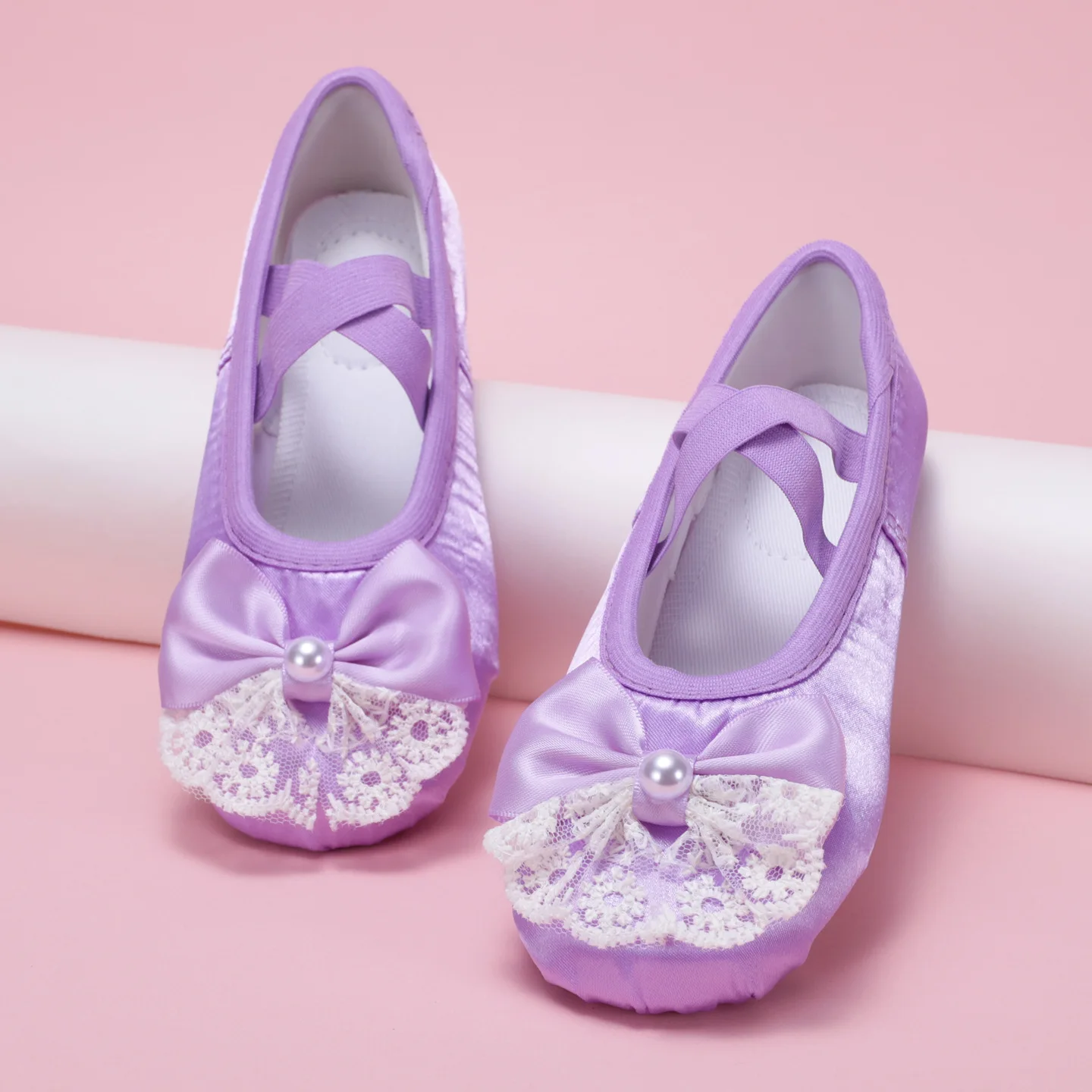 أحذية الرقص امرأة الباليه القوس المسطح الدانتيل أحذية الباليه للرقص 2026 منتج جديد أداء أحذية لسيدة الباليه السنة الجديدة