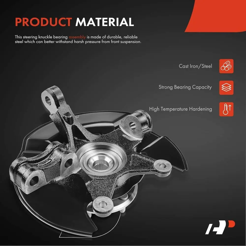 مجموعة محور توجيه أمامي يمين A-Premium ومفصل عجلة تحمل متوافقة مع Honda Pilot 2003 2004, 3.5L، جانب الركاب