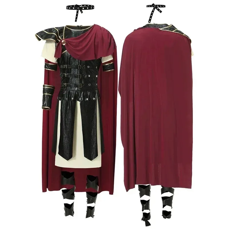 Sky03 Antike Römische Spartan Gladiator Cosplay Uniform für Jungen und Mädchen Kinder Krieger Ritter Outfit Erwachsene Spartan Krieger55Ku%
