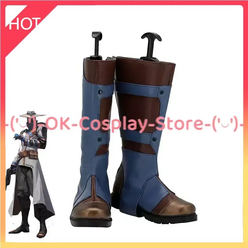 

Cypher Cosplay Shoes Game Valorant Cosplay Props PU Shoes Halloween Carnival Boots Custom Made