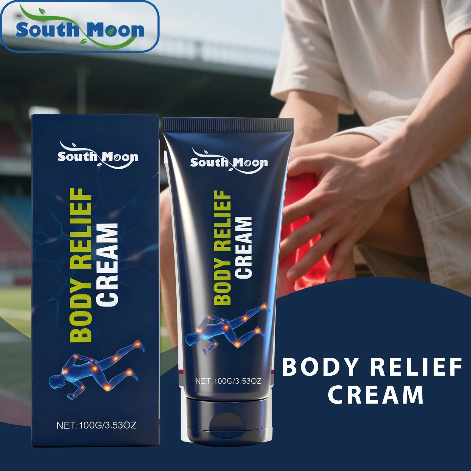 Body Relief Cream Fast Absorb Relieve Body Fatigue Soothing Muscle And Joint Discomfort Relaxes Muscle Tension After Exercise