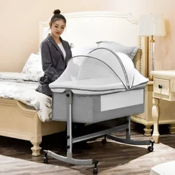 Baby Nest Multi-functional Bed Crib Splicing Bed Baby Portable Cradle Bed Folding Newborn Cot