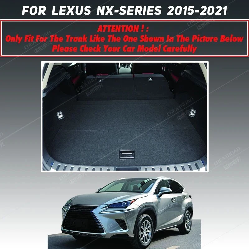 Car trunk mat for Lexus NX series 200 200T NX300 NX300h 2015 2016 2017 2018-2021 cargo liner carpet interior accessories cover