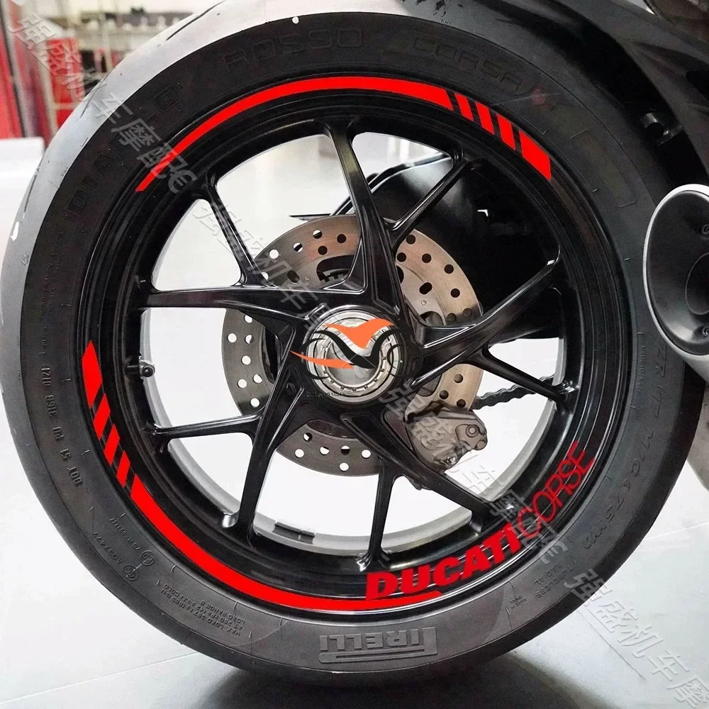 Motorcycle Wheel Hub Sticker Modification Inner Ring Sticker Waterproof for DUCATI Panigale V2 V4 821 959 939