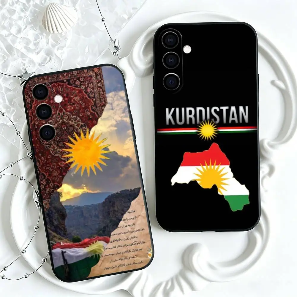 Bestselling K-Kurdistan F-Flag Logo  Phone Case Black Silicone Soft For Samsung Galaxy A73,A72,A71,A70,A53,A52,A51