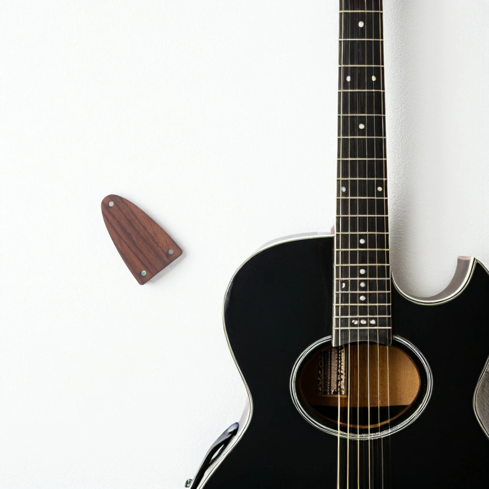 

2pcs Wooden Truss Rod Covers Electric Accessories Smooth Durable Parts For Maintenance Replacement Covers Bass Fittings Wood