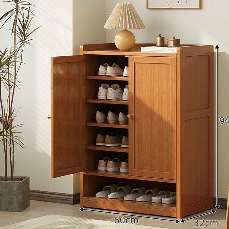 

A- Modern Holder Shoe Cabinets Simple Wooden Hallway Salon Design Nordic Shoe Cabinets Wooden Armario Zapatero Furniture Bedroom