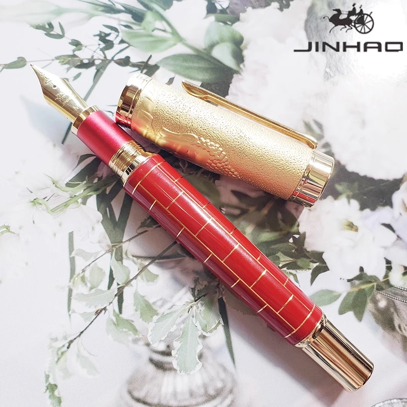 

Professional Jinhao Fountain Pen Wu Dao Zen Sakyamuni Buddha E/F/EF Nib Calligraphy Writing Pens Meaningful Cultural Stationery