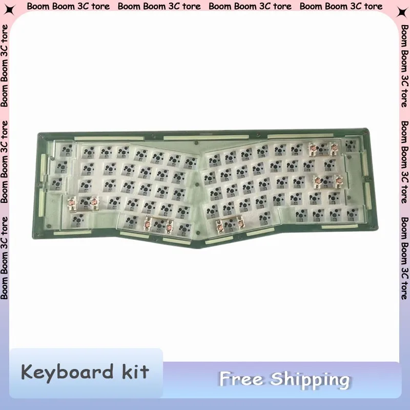 

Alice 71key Wired Mechanical Keyboard Kit Transparent Shell Custom Acrylic Kit Hot-swap RGB for Gaming Keyboard Accessories