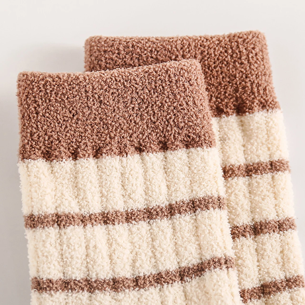 3 paar Baby Plüsch Socken Dicke Warme Kinder Mitte Rohr Socke 0-3Year Junge Mädchen Winter Thermische Schuhe Mode Streifen kleinkind Baumwolle Socke – Detail 7