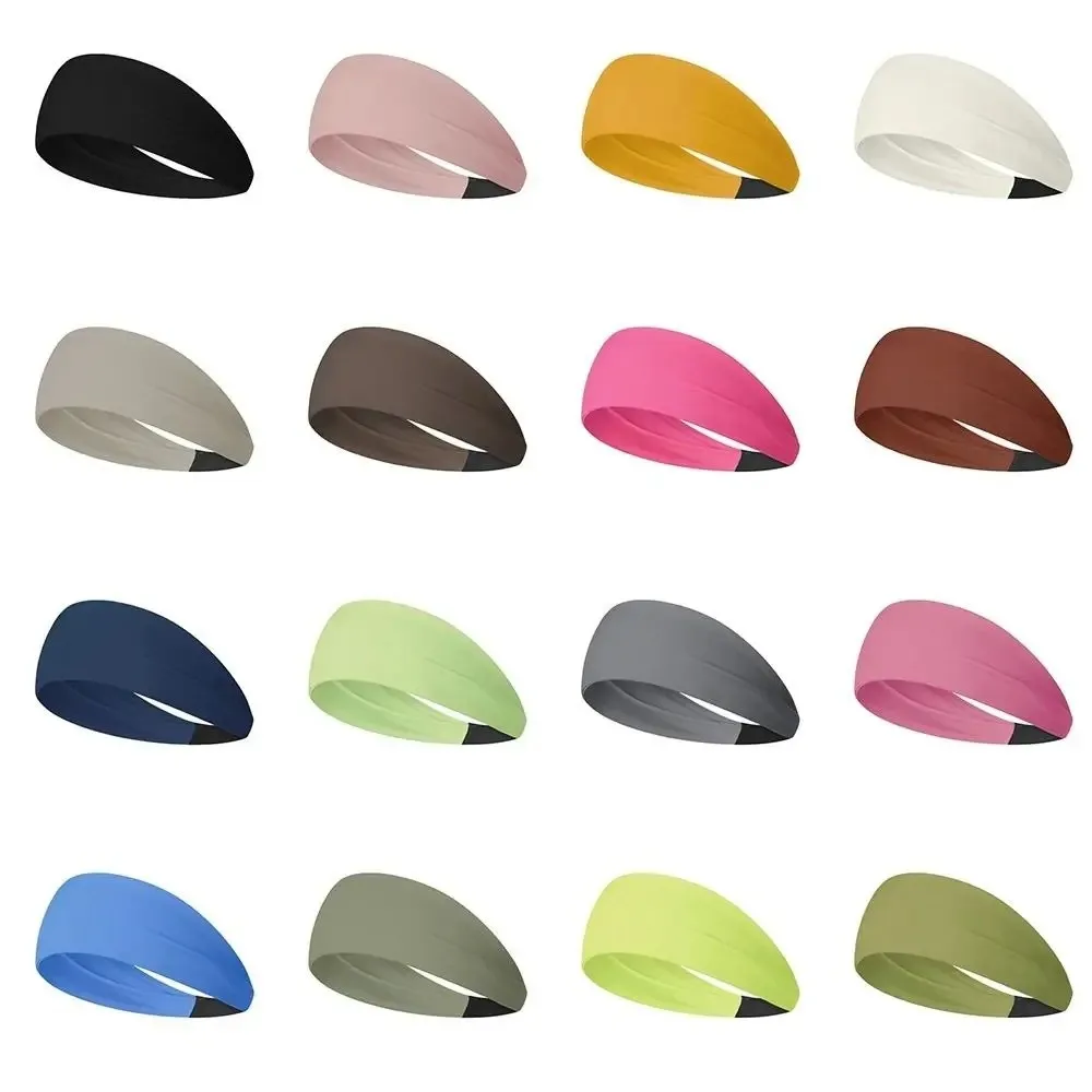 Quick Dry Elastic Yoga Headband Non Slip Breathable Yoga Non Slip Head Wrap High Elastic Polyester