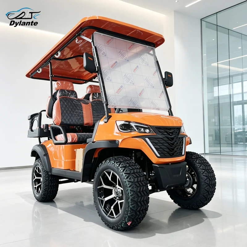 Heavy Duty 4 6 Passenger Off-Road Electric Golf Cart 4WD Golf Buggy For Villa & Resort Use Golf Buggy